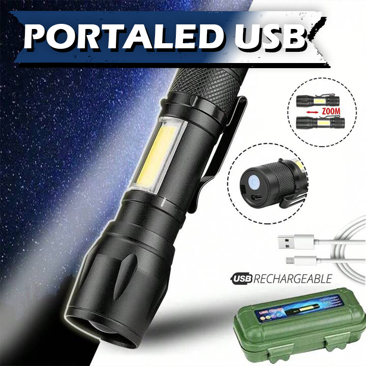 Linterna PortaLED USB - 49% OFF + Envío Gratis ¡OFERTA LIMITADA!